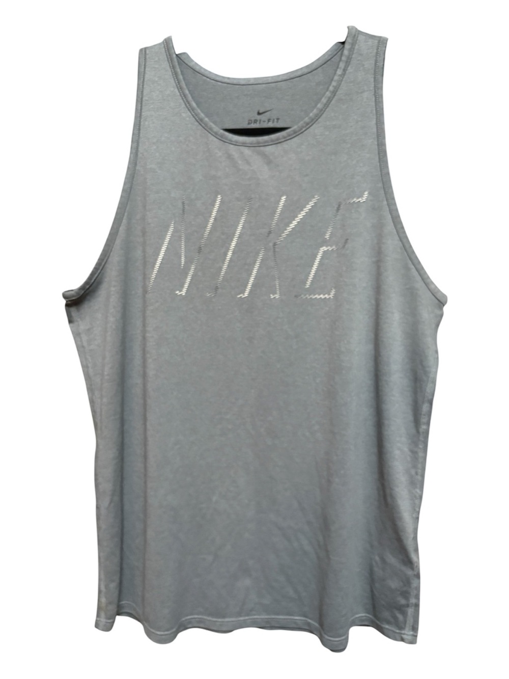 Nike Light Gray Dri-FIT Men's Training Tank M